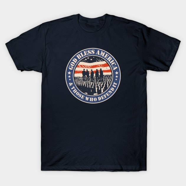 God Bless America T-Shirt by Etopix